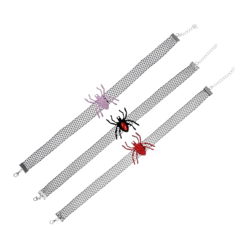 3pcs niedliche Katzenhalsbänder mit Bells Halloween Spider Design für ausgefallene Katzenkostüme für Partys und tägliche Verwendung einfach zu sauber und komfortable Passform 3pcs niedliche Katzenhalsbänder mit Bells Halloween Spider Design für ausgefallene Katzenkostüme für Partys und tägliche Verwendung einfach zu sauber und komfortable Passform von KCHSRKHXC