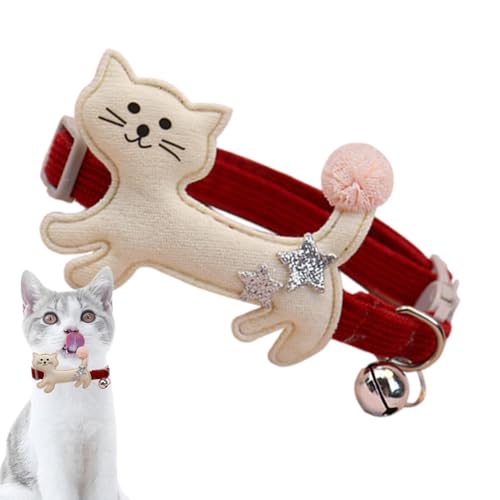 Katzenglockenhalsband, separates Plüschhalsband, verstellbar, bequem, niedlich, modisch, Haustierzubehör für Katzen, Kätzchen, Welpen, Häschen Katzenglockenhalsband, separates Plüschhalsband, verstellbar, bequem, niedlich, modisch, Haustierzubehör für Katzen, Kätzchen, Welpen, Häschen von KCHSRKHXC