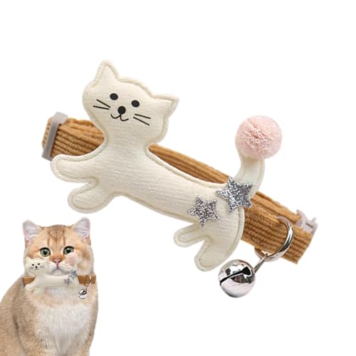 Katzenglockenhalsband, separates Plüschhalsband, verstellbar, bequem, niedlich, modisch, Haustierzubehör für Katzen, Kätzchen, Welpen, Häschen Katzenglockenhalsband, separates Plüschhalsband, verstellbar, bequem, niedlich, modisch, Haustierzubehör für Katzen, Kätzchen, Welpen, Häschen von KCHSRKHXC