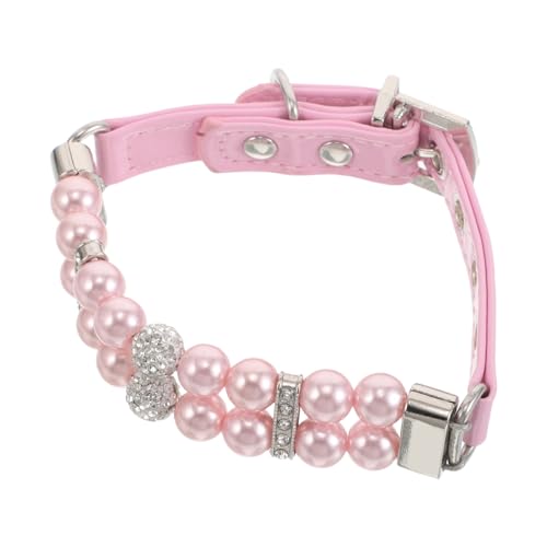 Perlen-Hundehalsband für kleine Haustiere, Strass-Halskette mit strapazierfähigem Seil, leichtes und bequemes Design für den täglichen Gebrauch, besondere Anlässe Perlen-Hundehalsband für kleine Haustiere, Strass-Halskette mit strapazierfähigem Seil, leichtes und bequemes Design für den täglichen Gebrauch, besondere Anlässe von KCHSRKHXC