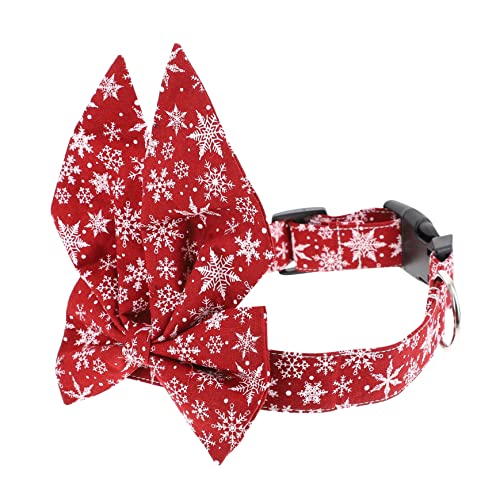 Verstellbarer Bowknot -Katzenkragen mit Schnallen weiche Haustier -Kleidung für Kätzchen und Katze Stylische Weihnachts- und Party -Accessoire komfortable und hautfreundliche Design Verstellbarer Bowknot -Katzenkragen mit Schnallen weiche Haustier -Kleidung für Kätzchen und Katze Stylische Weihnachts- und Party -Accessoire komfortable und hautfreundliche Design von KCHSRKHXC