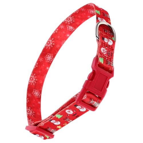Verstellbarer Kleiner Weihnachtshundkragen mit Schnellschnalle Weiche Bequeme Weihnachts Halskette für Feiertagsfeiern Leichtes Festtierhebromter für tägliche Verschleiß Verstellbarer Kleiner Weihnachtshundkragen mit Schnellschnalle Weiche Bequeme Weihnachts Halskette für Feiertagsfeiern Leichtes Festtierhebromter für tägliche Verschleiß von KCHSRKHXC