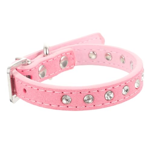 Verstellbares Blumenhundkragen PU Leder Strass eingelegtes Welpenkragen Hautfreundlich haltbarer Haustier Süßigkeiten Bling für Katzen und Hunde Verstellbares Blumenhundkragen PU Leder Strass eingelegtes Welpenkragen Hautfreundlich haltbarer Haustier Süßigkeiten Bling für Katzen und Hunde von KCHSRKHXC
