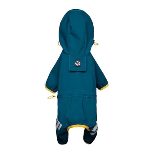 Dog Raincoat Waterproof Reflective Dog Raincoats for Small Medium Dogs with Adjustable Straps Lightweight Easy to Clean Pet Rain Jacket for Bichon Yorkie Terrier Poodle Labrador Retriever(Blue,2XL) von KCHYCV