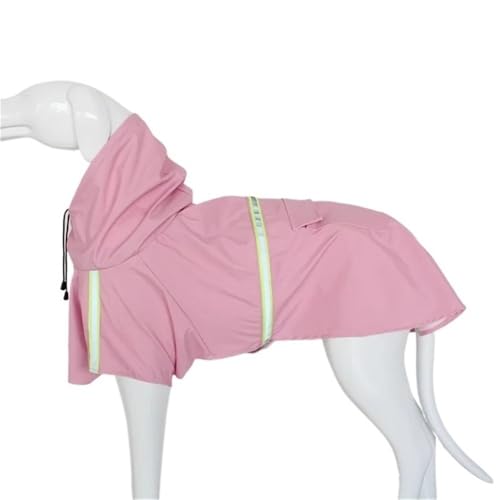 Dog Raincoat Waterproof Reflective Dog Raincoats for Small Medium Dogs with Adjustable Straps Lightweight Easy to Clean Pet Rain Jacket for Bichon Yorkie Terrier Poodle Labrador Retriever(Pink,M) von KCHYCV
