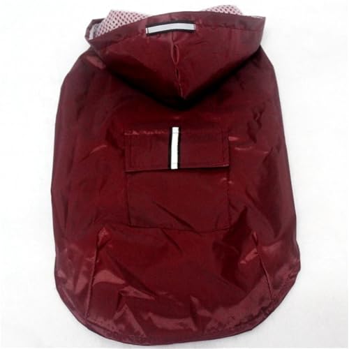 Dog Raincoat Waterproof Reflective Dog Raincoats for Small Medium Dogs with Adjustable Straps Lightweight Easy to Clean Pet Rain Jacket for Bichon Yorkie Terrier Poodle Labrador Retriever(Red,4XL) von KCHYCV