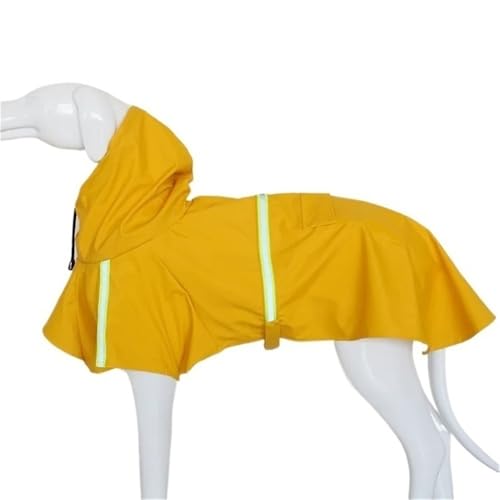 Dog Raincoat Waterproof Reflective Dog Raincoats for Small Medium Dogs with Adjustable Straps Lightweight Easy to Clean Pet Rain Jacket for Bichon Yorkie Terrier Poodle Labrador Retriever(Yellow,M) von KCHYCV