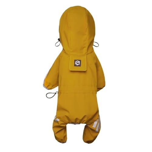 Dog Raincoat Waterproof Reflective Dog Raincoats for Small Medium Dogs with Adjustable Straps Lightweight Easy to Clean Pet Rain Jacket for Bichon Yorkie Terrier Poodle Labrador Retriever(Yellow,M) von KCHYCV