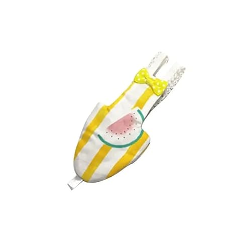 KCHYCV Vogelwindeln Papageien-Fluganzüge Papageien- und Vogelkleidung Wiederverwendbare waschbare Haustierkleidung Geeignet for den Innenbereich und das Training(Watermelon 5pcs,S) von KCHYCV
