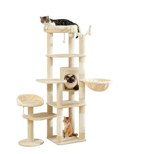 Katzenturm für mittelgroße Katzen, Katzenturm für Indoor-Katzen, Katzenbaum für große Katzen, gemütlicher Kätzchen-Turm für Indoor-Katzen, gemütlicher Korb, Kätzchen-Turm für kleine und mittelgroße Katzenturm für mittelgroße Katzen, Katzenturm für Indoor-Katzen, Katzenbaum für große Katzen, gemütlicher Kätzchen-Turm für Indoor-Katzen, gemütlicher Korb, Kätzchen-Turm für kleine und mittelgroße von KCHYCV