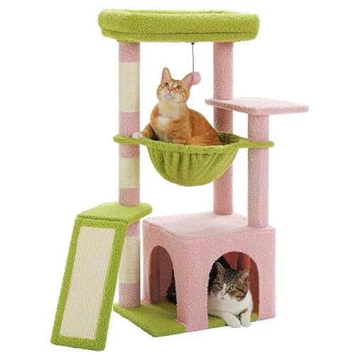 Katzenturm für mittelgroße Katzen, Katzenturm für Indoor-Katzen, Katzenbaum für große Katzen, gemütlicher Kätzchen-Turm für Indoor-Katzen, gemütlicher Korb, Kätzchen-Turm für kleine und mittelgroße Katzenturm für mittelgroße Katzen, Katzenturm für Indoor-Katzen, Katzenbaum für große Katzen, gemütlicher Kätzchen-Turm für Indoor-Katzen, gemütlicher Korb, Kätzchen-Turm für kleine und mittelgroße von KCHYCV