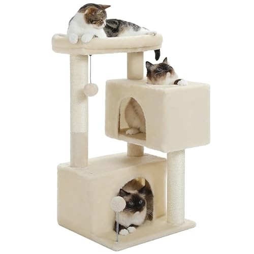 Katzenturm für mittelgroße Katzen, Katzenturm für Indoor-Katzen, Katzenbaum für große Katzen, gemütlicher Kätzchen-Turm für Indoor-Katzen, gemütlicher Korb, Kätzchen-Turm für kleine und mittelgroße Katzenturm für mittelgroße Katzen, Katzenturm für Indoor-Katzen, Katzenbaum für große Katzen, gemütlicher Kätzchen-Turm für Indoor-Katzen, gemütlicher Korb, Kätzchen-Turm für kleine und mittelgroße von KCHYCV