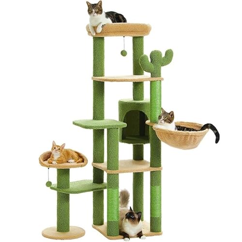 Katzenturm für mittelgroße Katzen, Katzenturm für Indoor-Katzen, Katzenbaum für große Katzen, gemütlicher Kätzchen-Turm für Indoor-Katzen, gemütlicher Korb, Kätzchen-Turm für kleine und mittelgroße Katzenturm für mittelgroße Katzen, Katzenturm für Indoor-Katzen, Katzenbaum für große Katzen, gemütlicher Kätzchen-Turm für Indoor-Katzen, gemütlicher Korb, Kätzchen-Turm für kleine und mittelgroße von KCHYCV