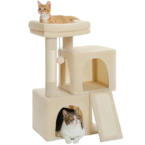 Katzenturm für mittelgroße Katzen, Katzenturm für Indoor-Katzen, Katzenbaum für große Katzen, gemütlicher Kätzchen-Turm für Indoor-Katzen, gemütlicher Korb, Kätzchen-Turm für kleine und mittelgroße Katzenturm für mittelgroße Katzen, Katzenturm für Indoor-Katzen, Katzenbaum für große Katzen, gemütlicher Kätzchen-Turm für Indoor-Katzen, gemütlicher Korb, Kätzchen-Turm für kleine und mittelgroße von KCHYCV