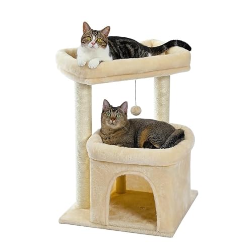 Katzenturm für mittelgroße Katzen, Katzenturm für Indoor-Katzen, Katzenbaum für große Katzen, gemütlicher Kätzchen-Turm für Indoor-Katzen, gemütlicher Korb, Kätzchen-Turm für kleine und mittelgroße Katzenturm für mittelgroße Katzen, Katzenturm für Indoor-Katzen, Katzenbaum für große Katzen, gemütlicher Kätzchen-Turm für Indoor-Katzen, gemütlicher Korb, Kätzchen-Turm für kleine und mittelgroße von KCHYCV