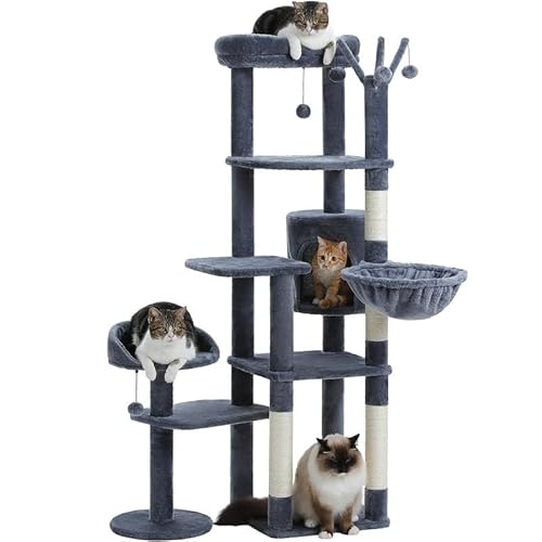 Katzenturm für mittelgroße Katzen, Katzenturm für Indoor-Katzen, Katzenbaum für große Katzen, gemütlicher Kätzchen-Turm für Indoor-Katzen, gemütlicher Korb, Kätzchen-Turm für kleine und mittelgroße Katzenturm für mittelgroße Katzen, Katzenturm für Indoor-Katzen, Katzenbaum für große Katzen, gemütlicher Kätzchen-Turm für Indoor-Katzen, gemütlicher Korb, Kätzchen-Turm für kleine und mittelgroße von KCHYCV
