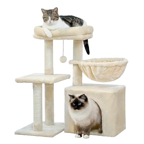 Katzenturm für mittelgroße Katzen, Katzenturm für Indoor-Katzen, Katzenbaum für große Katzen, gemütlicher Kätzchen-Turm für Indoor-Katzen, gemütlicher Korb, Kätzchen-Turm für kleine und mittelgroße Katzenturm für mittelgroße Katzen, Katzenturm für Indoor-Katzen, Katzenbaum für große Katzen, gemütlicher Kätzchen-Turm für Indoor-Katzen, gemütlicher Korb, Kätzchen-Turm für kleine und mittelgroße von KCHYCV