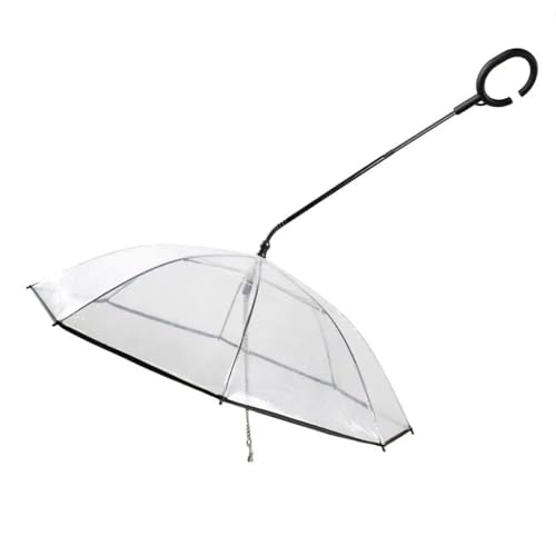 Transparenter Haustier-Hundeschirm mit verstellbarem Winkel, regen- und schneesicherer Hundeschirm mit Leine for Spaziergänge im Regen, geeignet for kleine und mittelgroße Hunde, langlebige und zuverl Transparenter Haustier-Hundeschirm mit verstellbarem Winkel, regen- und schneesicherer Hundeschirm mit Leine for Spaziergänge im Regen, geeignet for kleine und mittelgroße Hunde, langlebige und zuverl von KCHYCV