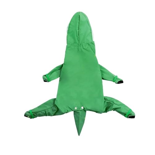 Wasserdichte Hunderegenjacke mit Kapuze, wasserdichter und winddichter Hunderegenmantel for Outdoor-Sportarten for kleine, mittelgroße und große Hunde. Atmungsaktiv, bequem, leicht zu tragen und langl von KCHYCV
