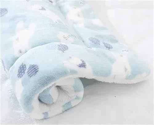 Wasserdichte Schlafmatte for Haustiere, Winterbettwäsche, weiche Einlagen, Hunde- und Katzenbettmatte, wendbar, gemütliche Tier-Pipi-Unterlage, Hamsterbettmatte, waschbar(Blue polar bear,32X25CM) von KCHYCV