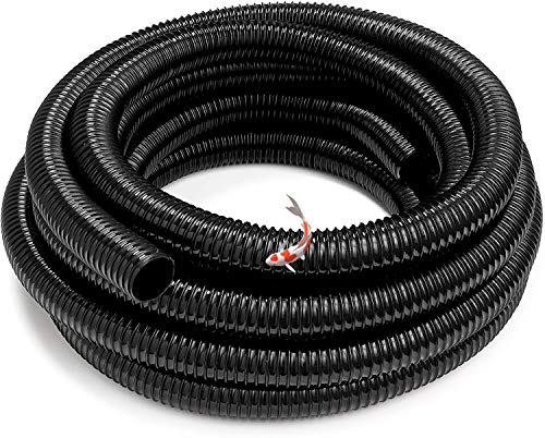KCR 15 Meter Rolle Rehau Teichschlauch 2" (50mm) Flexibel,Spiralschlauch, Filterschlauch, Pumpenschlauch von Guoml