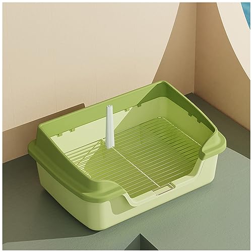 Hochzaun-Haustiertoilette Mit Pfosten 15 Mm/18 M Lochabstand Spritzwassergeschützt PP-Material + Edelstahl Tragbare Hundetoilette Leicht Zu Reinigen (Color : Green, Size : 18mm) von KCTOT