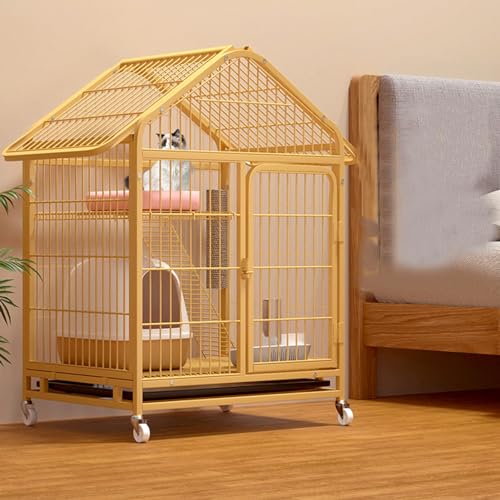 KCTOT Katzenkäfig Für Draußen,DIY-Katzenlaufstall,Katzengehege Outdoor,Katzenkäfig DIY Kleintierkäfig,Zaun Katzenkäfig (Color : 71x54x96(28x21x38in)) von KCTOT