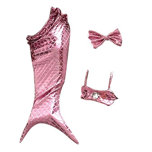 Katzenkleidung, Katzen-Meerjungfrau-Kostüm für Haustier 2, 5-6 kg, entzückende niedliche Bikini-Kleidung mit Gummiband, weicher Meerjungfrau Schwanz für Katzen Hunde-Party-Dekoration lustige Foto-Requ von KDAMGOQE