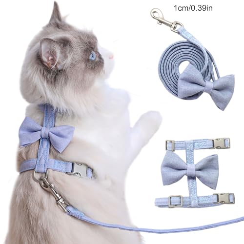 Katzenleine und Kabelbaum Set, Katzenleine und Kabelbaum -Set, einstellbares niedliches Bogenknoten -Haustier, Flucht Proof Komfort Haustier Vorräte für Kätzchen, Welpen, Kaninchen, Frettchen Katzenleine und Kabelbaum Set, Katzenleine und Kabelbaum -Set, einstellbares niedliches Bogenknoten -Haustier, Flucht Proof Komfort Haustier Vorräte für Kätzchen, Welpen, Kaninchen, Frettchen von KDAMGOQE