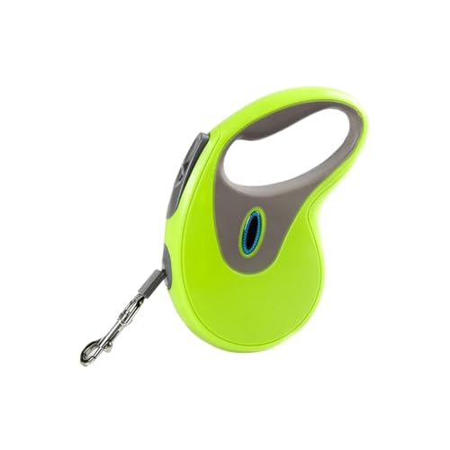 Einziehbare Hundeleine, reflektierendes Band for Spazierengehen mit kleinen, mittelgroßen und großen Hunden, kein Verheddern, automatisch ausziehbare Haustierleinen ( Color : Green , Size : 3m ) von KDMOWHON