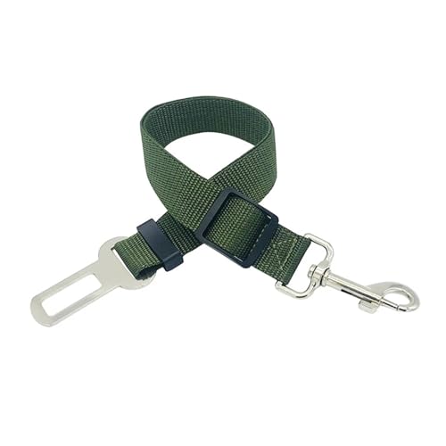 KDMOWHON Verstellbare Hundeleine for Hunde, Auto-Sicherheitsgurt, Spaziergänge, Leinen, Autotraining, große, mittelgroße und kleine Hunde (Color : Green) von KDMOWHON