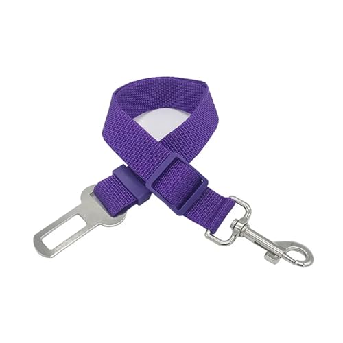 KDMOWHON Verstellbare Hundeleine for Hunde, Auto-Sicherheitsgurt, Spaziergänge, Leinen, Autotraining, große, mittelgroße und kleine Hunde (Color : Purple) von KDMOWHON