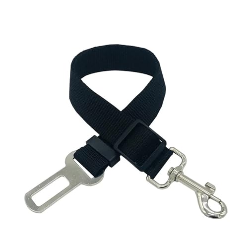 Verstellbare Hundeleine for Hunde, Auto-Sicherheitsgurt, Spaziergänge, Leinen, Autotraining, große, mittelgroße und kleine Hunde (Color : Black) von KDMOWHON