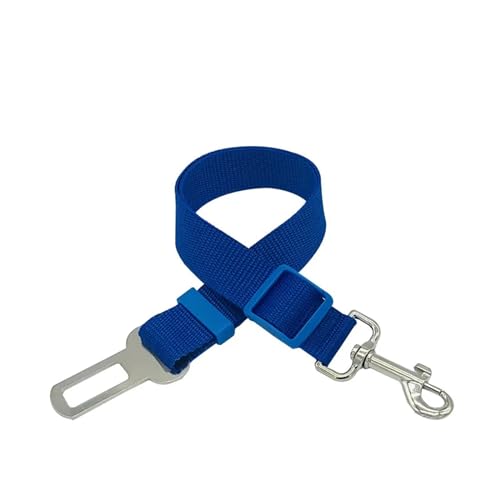 Verstellbare Hundeleine for Hunde, Auto-Sicherheitsgurt, Spaziergänge, Leinen, Autotraining, große, mittelgroße und kleine Hunde (Color : DEEP Blue) von KDMOWHON