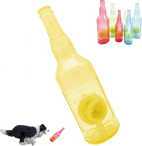 Tennis-Hunde-Kauspielzeugflasche, Gummi-Wasserflasche, Hundespielzeug mit Tennisball, Kau- und Spielflaschenspielzeug, weich und langlebig, Zähneknirschen, Zähne putzen Tennis-Hunde-Kauspielzeugflasche, Gummi-Wasserflasche, Hundespielzeug mit Tennisball, Kau- und Spielflaschenspielzeug, weich und langlebig, Zähneknirschen, Zähne putzen von KDOFIO