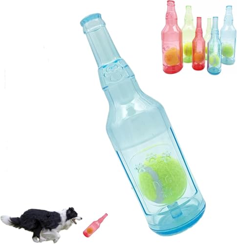 Tennis-Hunde-Kauspielzeugflasche, Gummi-Wasserflasche, Hundespielzeug mit Tennisball, Kau- und Spielflaschenspielzeug, weich und langlebig, Zähneknirschen, Zähne putzen Tennis-Hunde-Kauspielzeugflasche, Gummi-Wasserflasche, Hundespielzeug mit Tennisball, Kau- und Spielflaschenspielzeug, weich und langlebig, Zähneknirschen, Zähne putzen von KDOFIO