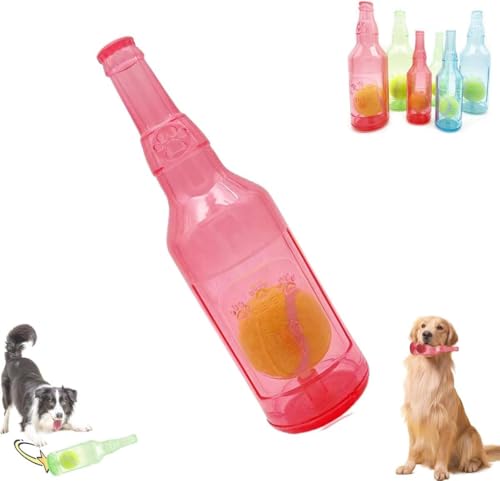 Tennis-Hunde-Kauspielzeugflasche, Gummi-Wasserflasche, Hundespielzeug mit Tennisball, Kau- und Spielflaschenspielzeug, weich und langlebig, Zähneknirschen, Zähne putzen Tennis-Hunde-Kauspielzeugflasche, Gummi-Wasserflasche, Hundespielzeug mit Tennisball, Kau- und Spielflaschenspielzeug, weich und langlebig, Zähneknirschen, Zähne putzen von KDOFIO