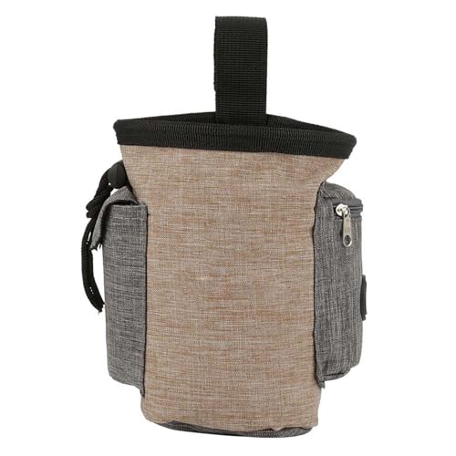Hundeleckerli Tasche Snack Training Obedience Bauch Gürteltasche multifunktionale tragbare Vorräte (Kaffee) von KDUTYE