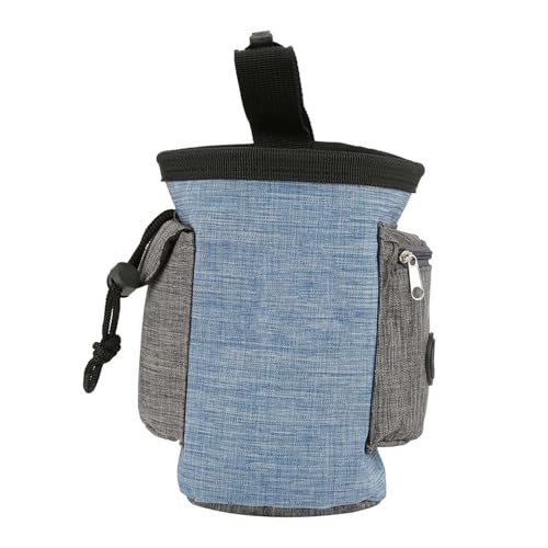 KDUTYE Hundeleckerli Tasche Snack Training Obedience Bauch Gürteltasche multifunktionale tragbare Vorräte (Blau) von KDUTYE