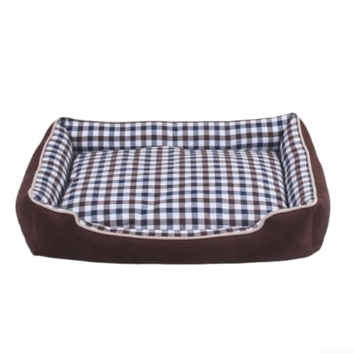Großes Hundebett, Haustierbett für Katzen und Welpen, flauschiges, beruhigendes Katzenbett, weiches Rechteck mit Nackenrolle für kleine, mittelgroße und große Katzen und Hunde (Farbe 2,50 x 40 x 6 cm) von KEDAOLA