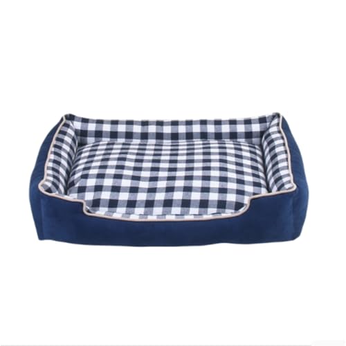 Großes Hundebett, Haustierbett für Katzen und Welpen, flauschiges, beruhigendes Katzenbett, weiches Rechteck mit Nackenrolle für kleine, mittelgroße und große Katzen und Hunde (Farbe 3,60 x 50 x 6 cm) von KEDAOLA
