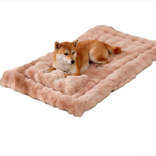 Hundebett, große Kistenunterlage mit Kissen, Haustier-Katzenbett-Kissen, Matratze für Hunde und Katzen, Teppich für kleine, mittelgroße und große Haustiere (Farbe A, 50 x 40 x 2 cm) von KEDAOLA