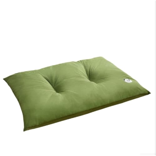 KEDAOLA Großes Hundebett, flauschig, wasserdicht, Haustier-Katzenbett, Kissen für kleine, mittelgroße und große Hunde und Katzen (Dunkelgrün, 55 x 40 x 6 cm) von KEDAOLA