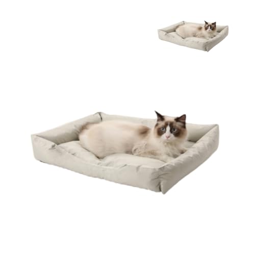 KEDAOLA Großes Hundebett, wasserdichte, weiche Hundehütten-Pads, rutschfestes Hundebett, kühles Gefühl, Haustiermatte für kleine, mittelgroße und große Hunde und Katzen (Beige, 55 x 75 x 12 cm) KEDAOLA Großes Hundebett, wasserdichte, weiche Hundehütten-Pads, rutschfestes Hundebett, kühles Gefühl, Haustiermatte für kleine, mittelgroße und große Hunde und Katzen (Beige, 55 x 75 x 12 cm) von KEDAOLA
