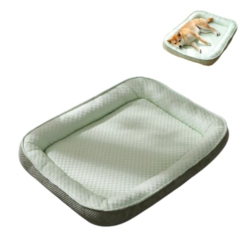 KEDAOLA Hundebett, Sommer-Haustier-Schlafmatratze, kühl und warm, Haustierbett mit rutschfester Unterseite, weiche Hundehüttenunterlage für kleine, mittelgroße Hunde und Katzen (Mintgrün, 85 x 65 cm) KEDAOLA Hundebett, Sommer-Haustier-Schlafmatratze, kühl und warm, Haustierbett mit rutschfester Unterseite, weiche Hundehüttenunterlage für kleine, mittelgroße Hunde und Katzen (Mintgrün, 85 x 65 cm) von KEDAOLA