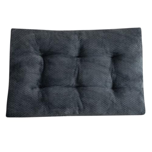 KEDAOLA Hundebett, flauschige, bequeme Kistenunterlage, Haustier-/Katzenbett-Kissen, Matratze mit rutschfester Unterseite, für kleine, mittelgroße Hunde und Katzen, Dunkelgrau, 95 x 65 x 8 cm von KEDAOLA