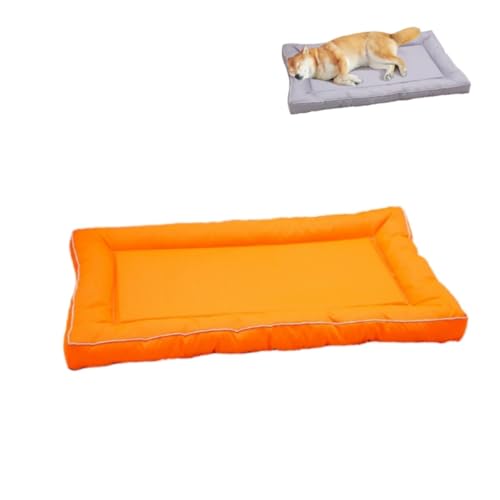 KEDAOLA Hundekäfig-Matratze, wasserdicht, weich, groß, Sommer, Schlafmatratze, Hundehütte, Haustierbett für kleine, mittelgroße und große Hunde und Katzen (Orange, 110 x 65 cm) von KEDAOLA