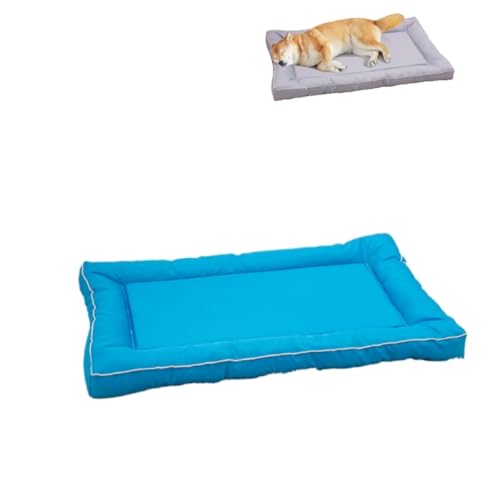 KEDAOLA Hundekäfig-Matratze, wasserdicht, weich, groß, Sommer, Schlafmatratze, Hundehütte, Haustierbett für kleine, mittelgroße und große Hunde und Katzen (blau, 90 x 55 cm) von KEDAOLA