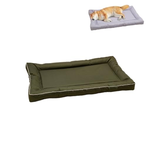 KEDAOLA Hundekäfig-Matratze, wasserdicht, weich, groß, Sommer, Schlafmatratze, Hundehütte, Haustierbett für kleine, mittelgroße und große Hunde und Katzen (dunkelgrün, 90 x 55 cm) von KEDAOLA