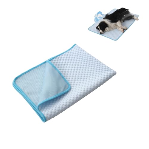 KEDAOLA Hundekühlmatte, Kühlmatte für Hunde, Sommerkühlmatte, selbstkühlende Hundematte, rutschfeste Hundematte für kleine, mittlere, große Hunde, Katzen (blau,150 x 100 cm) von KEDAOLA